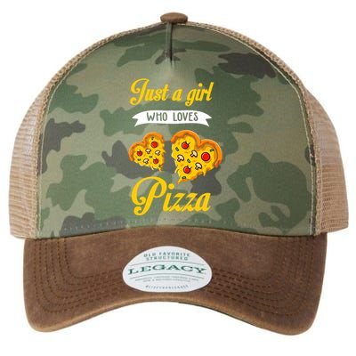 Just A Girl Who Loves Pizza Funny Pizza Lover Girls Wo Legacy Tie Dye Trucker Hat