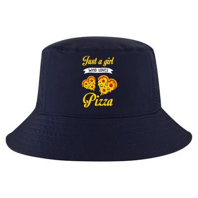 Just A Girl Who Loves Pizza Funny Pizza Lover Girls Wo Cool Comfort Performance Bucket Hat