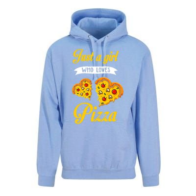 Just A Girl Who Loves Pizza Funny Pizza Lover Girls Wo Unisex Surf Hoodie