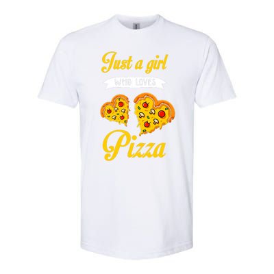 Just A Girl Who Loves Pizza Funny Pizza Lover Girls Wo Softstyle CVC T-Shirt