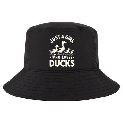 Just A Girl Who Loves Ducks Funny Duck Lover Cool Comfort Performance Bucket Hat