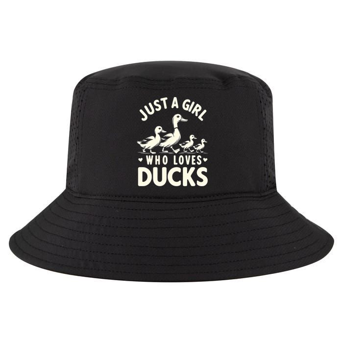 Just A Girl Who Loves Ducks Funny Duck Lover Cool Comfort Performance Bucket Hat