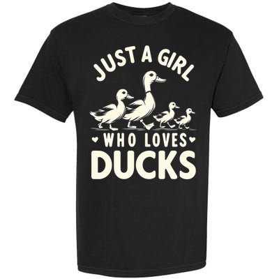 Just A Girl Who Loves Ducks Funny Duck Lover Garment-Dyed Heavyweight T-Shirt