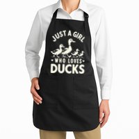 Just A Girl Who Loves Ducks Funny Duck Lover Apron