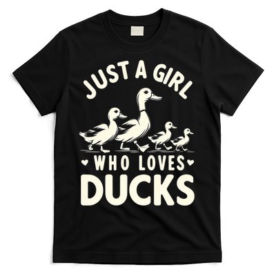Just A Girl Who Loves Ducks Funny Duck Lover T-Shirt