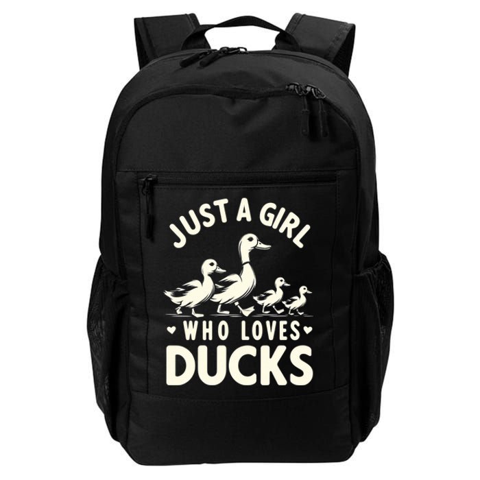 Just A Girl Who Loves Ducks Funny Duck Lover Daily Commute Backpack