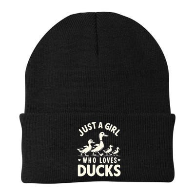 Just A Girl Who Loves Ducks Funny Duck Lover Beanie