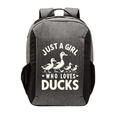 Just A Girl Who Loves Ducks Funny Duck Lover Vector Backpack