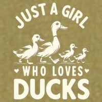 Just A Girl Who Loves Ducks Funny Duck Lover Garment-Dyed Women's Muscle Tee