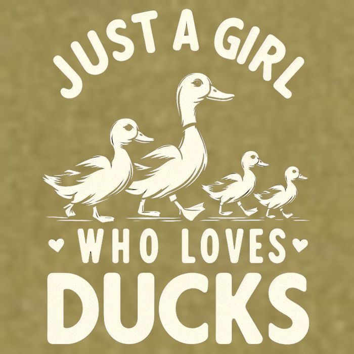 Just A Girl Who Loves Ducks Funny Duck Lover Garment-Dyed Women's Muscle Tee