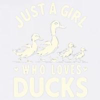 Just A Girl Who Loves Ducks Funny Duck Lover Garment-Dyed Sweatshirt