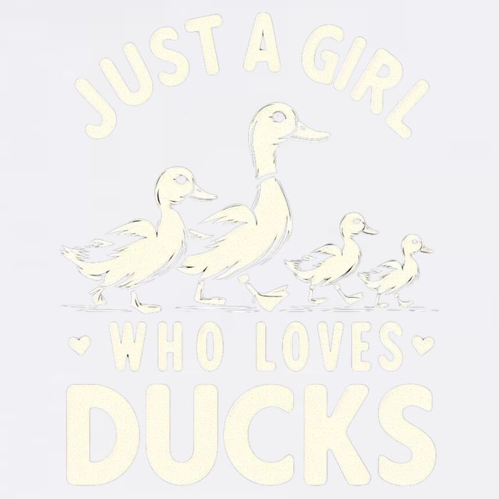 Just A Girl Who Loves Ducks Funny Duck Lover Garment-Dyed Sweatshirt