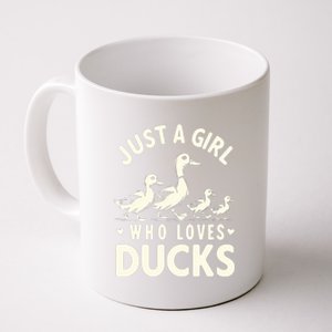 Just A Girl Who Loves Ducks Funny Duck Lover Coffee Mug