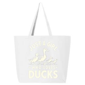 Just A Girl Who Loves Ducks Funny Duck Lover 25L Jumbo Tote