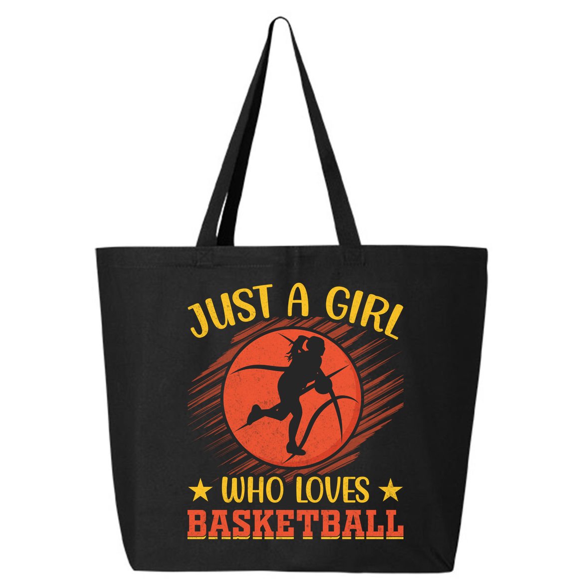 Just A Girl Who Loves Basketball Gift 25L Jumbo Tote