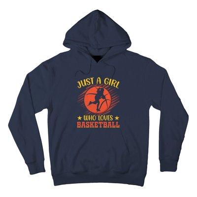 Just A Girl Who Loves Basketball Gift Hoodie