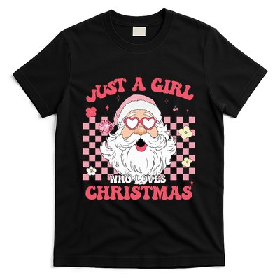 Just A Girl Who Loves Christmas Xmas Creative  T-Shirt