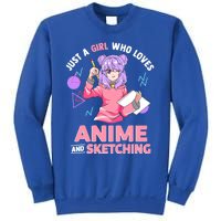 Just A Girl Who Loves Anime And Sketching Gift Sweatshirt