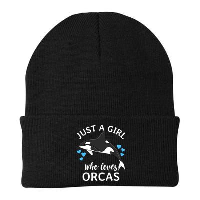 Just A Girl Who Loves Orcas Killer Whales Sea Ocean Cute Gift Beanie