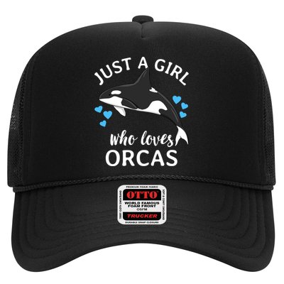 Just A Girl Who Loves Orcas Killer Whales Sea Ocean Cute Gift Hat