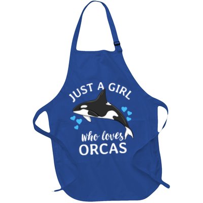 Just A Girl Who Loves Orcas Killer Whales Sea Ocean Cute Gift Apron
