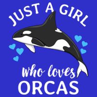 Just A Girl Who Loves Orcas Killer Whales Sea Ocean Cute Gift Bag