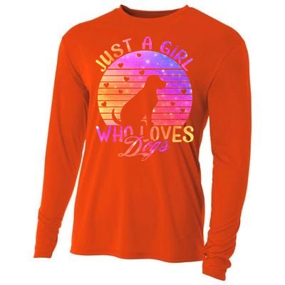 Just A Girl Who Loves Dogs Cooling Performance Long Sleeve Crew