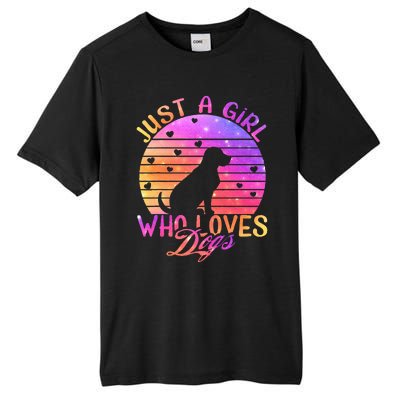 Just A Girl Who Loves Dogs Tall Fusion ChromaSoft Performance T-Shirt