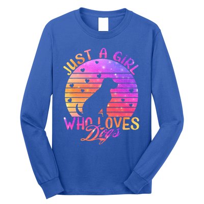 Just A Girl Who Loves Dogs Long Sleeve Shirt