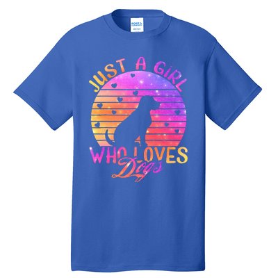 Just A Girl Who Loves Dogs Tall T-Shirt