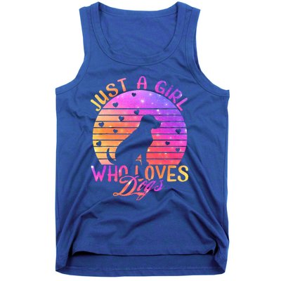 Just A Girl Who Loves Dogs Tank Top