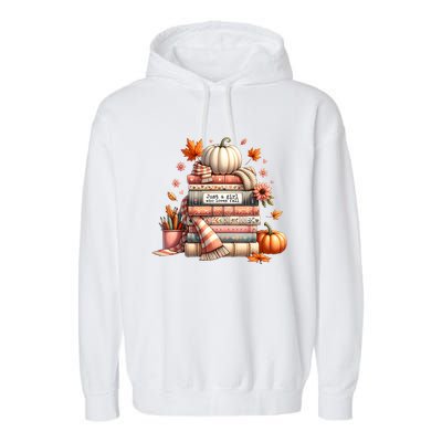 Just A Girl Who Loves Fall Autumn Lover’S Pumpkin Season Garment-Dyed Fleece Hoodie