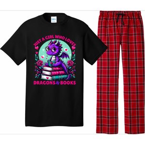 Just A Girl Who Loves Dragons And Books Dragon Reading Pajama Set