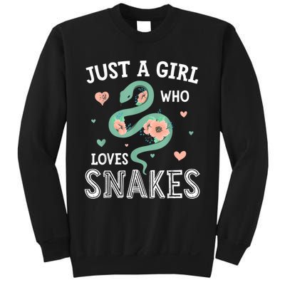 Just A Girl Who Loves Snakes Women Snake Lover Sweatshirt