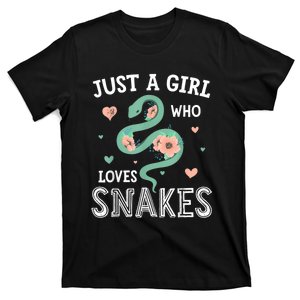 Just A Girl Who Loves Snakes Women Snake Lover T-Shirt