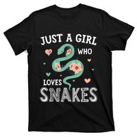 Just A Girl Who Loves Snakes Women Snake Lover T-Shirt