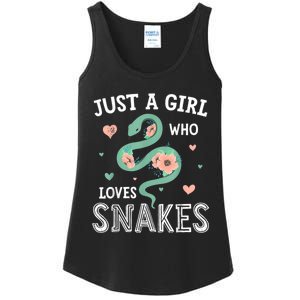 Just A Girl Who Loves Snakes Women Snake Lover Ladies Essential Tank