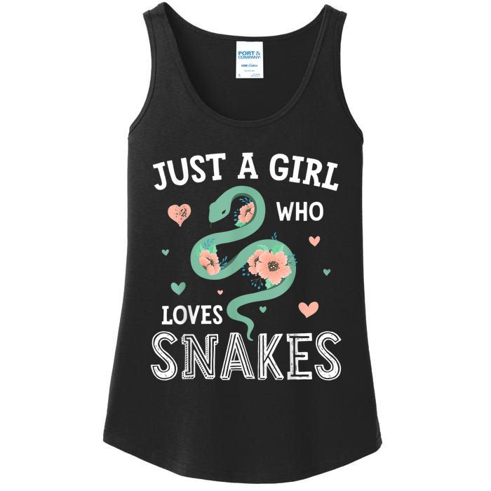 Just A Girl Who Loves Snakes Women Snake Lover Ladies Essential Tank