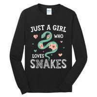 Just A Girl Who Loves Snakes Women Snake Lover Tall Long Sleeve T-Shirt