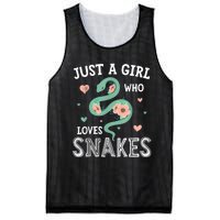 Just A Girl Who Loves Snakes Women Snake Lover Mesh Reversible Basketball Jersey Tank