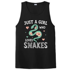 Just A Girl Who Loves Snakes Women Snake Lover PosiCharge Competitor Tank