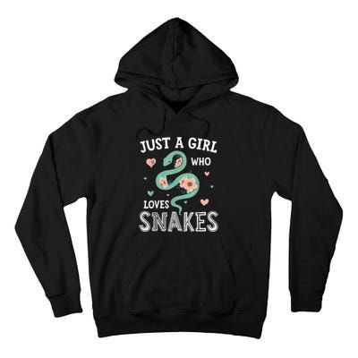 Just A Girl Who Loves Snakes Women Snake Lover Tall Hoodie