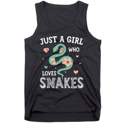 Just A Girl Who Loves Snakes Women Snake Lover Tank Top