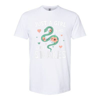 Just A Girl Who Loves Snakes Women Snake Lover Softstyle CVC T-Shirt