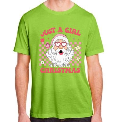 Just A Girl Who Loves Christmas Xmas Creative  Adult ChromaSoft Performance T-Shirt