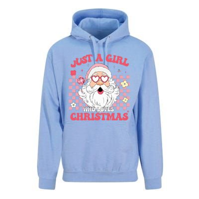 Just A Girl Who Loves Christmas Xmas Creative  Unisex Surf Hoodie