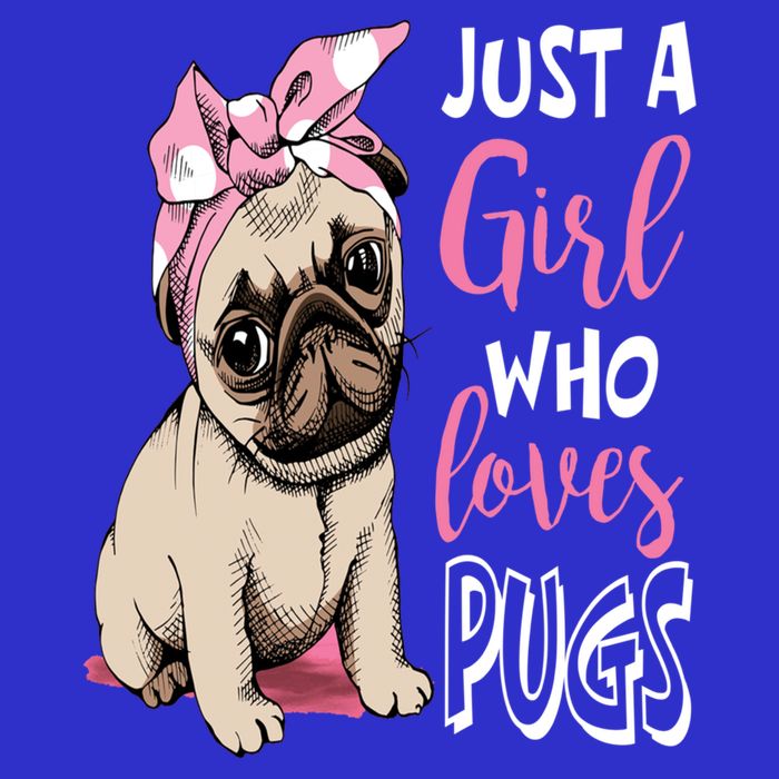Just A Girl Who Loves Pugs: Cute Pug Dog Lover Gift Womens Tank Top