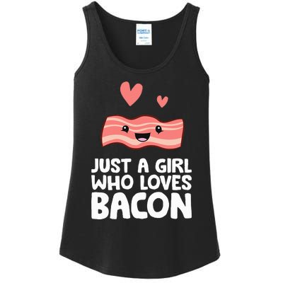 Just A Girl Who Loves Bacon Ladies Essential Tank