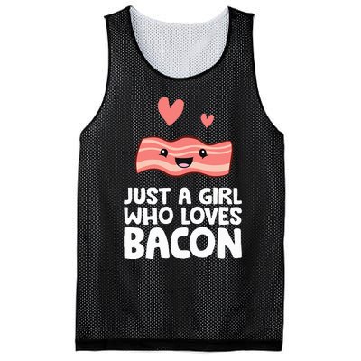 Just A Girl Who Loves Bacon Mesh Reversible Basketball Jersey Tank