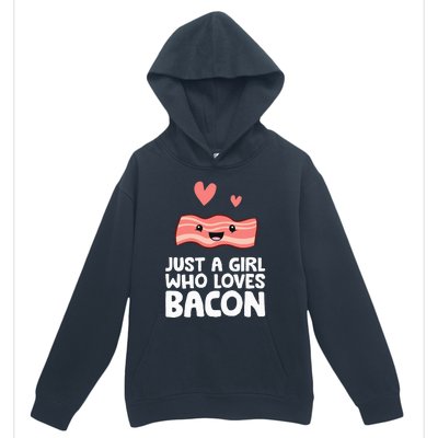 Just A Girl Who Loves Bacon Urban Pullover Hoodie